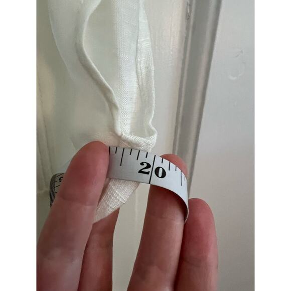 NEW English Laundry Women's S Short Sleeve Blouse Top White Ivory Grandma Sheer - Picture 8 of 14